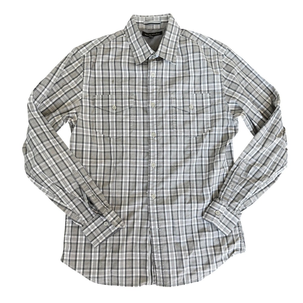 Banana Republic Mens Plaid Button Down Shirt Size Small Long Sleeve Casual Top